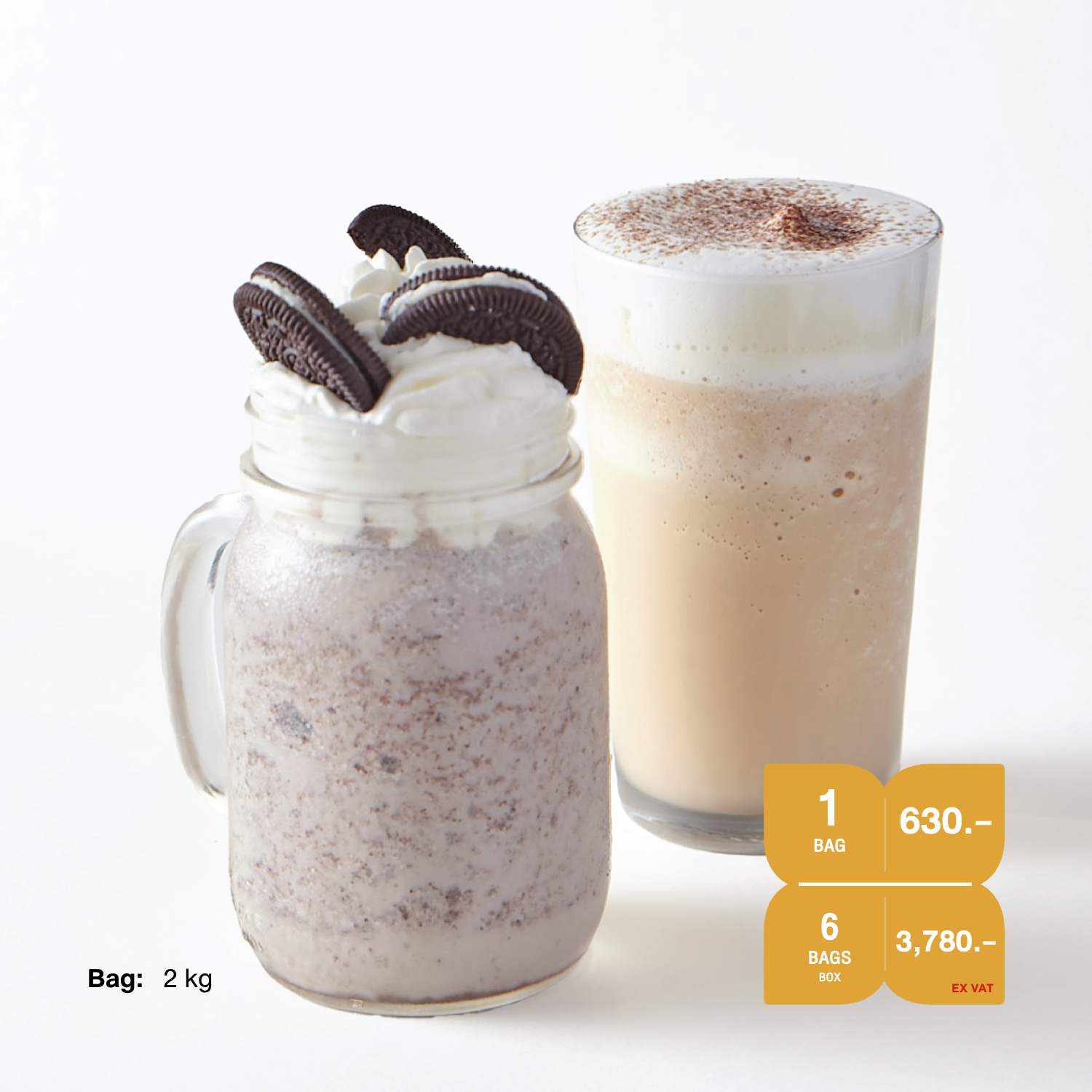 ผงเครื่องดื่มสำเร็จรูป SYNOVA : ผงเฟรปเป้พรีมิกซ์ ขนาด 2กก. (ยกกล่อง)